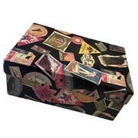 Vintage Travel-Themed Letter/Filing Box