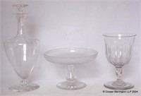 Baccarat Style Crystal Decanter Etc