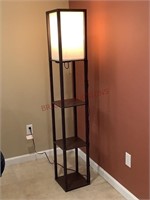 Three Tiered Lamp with Outlets