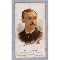 1887 N28 Allen And Ginter Geo. Slosson Pool Player