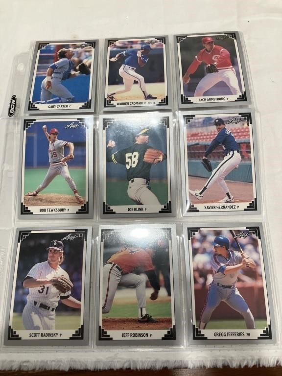 Baseball collector cards