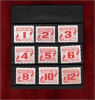 CANADA 9 DIFFERENT MINT POSTAGE DUE STAMPS