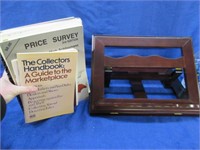 wooden book holder stand -price guide books