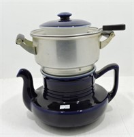 Cobalt blue Coffelator coffee pot