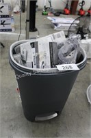 TRASH CAN W/ STORE MERCHANDISE