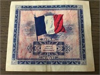 WWII Occupied France Currency