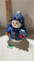 Snowman cookie jar