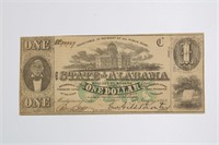 ONE DOLLAR STATE OF ALABAMA CONFEDERATE NOTE