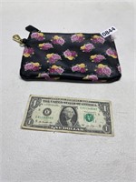 Floral clutch bag