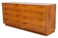 Charles Webb Oak Low Chest of 8 Drawers