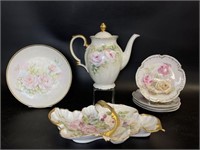 Bareuther Bavaria Pitcher, Plates & Serving Dish