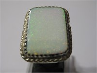 Southwest SS Opal Ring - Hallmarked