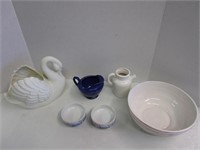 Pottery selection; some made in Japan