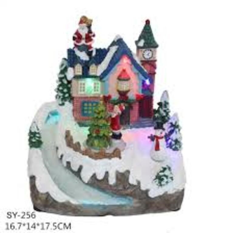 House Decoration Village Figurine Resin Christmas