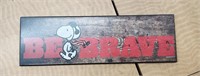 Snoopy Flying Ace Wooden Sign