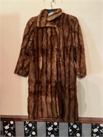 Fur Coat Large Size 19" Shoulder to Shoulder 19"