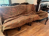 Paisley Shawl / Cover / Table Cloth 116" X 64"