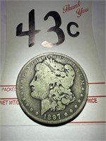1897-O - Silver Morgan $1 Dollar Coin