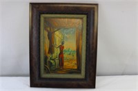 Frederic Taubes Oil on Board Signed 1940's