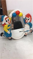 Raggedy Ann and Andy mirror.  1977
