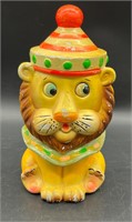 VTG JAPAN CHALKWARE LION COIN BANK