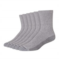 Hanes mens 6pk Sport Cuts Crew Athletic Socks, Gre