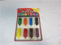 Vintage -New In Package- Micro Car Crayons