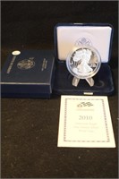 2010-W West Point Proof Cameo American Eagle COA