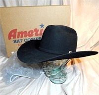 Vintage American Hat Co.  10x Black Cowboy Hat