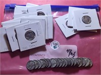 40 Pcs Mercury Dime