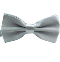 Mens Formal Satin Banded Bow Tie Fashion Bowtie