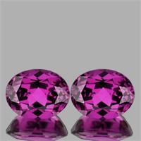 Natural Magenta Purple Rhodolite Garnet Pair 5.11