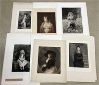 Victorian Style Engravings Lot Collection