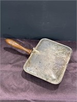 Silver plate silent butler Sheffield CO wood