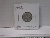 1942 Mercury silver dime
