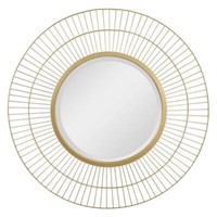 $60  24 Gold Radial Wire Mirror - Stonebriar