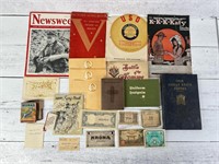 Collection of WWI WW1 Ephemera