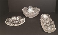 Selection of Cut Crystal Items