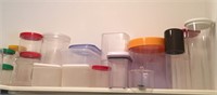 Assortment of Plastic Storage Containers