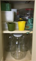 Collection of 1 Gallon Glass Jars and More