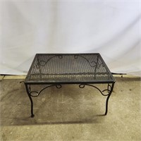 Black outdoor side table