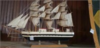 Vintage model ship 
21"w x 15"t