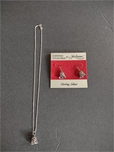Sterling Silver Earrings, Necklace, Pendant Set