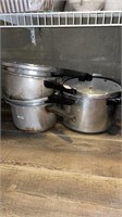 3 pc pressure cookers and canner