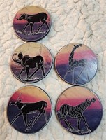 African Soapstone Coasters
