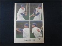 1959 FLEER TED WILLIAMS #65 AUGUST 30TH 1958