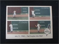 1959 FLEER TED WILLIAMS #40 CRASHES WALL