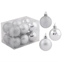 Shatterproof Christmas Balls Ornaments Pack of 6