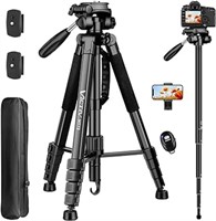 Tripod for Camera, 72" Tall Camera Tripod with