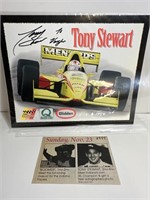 1997 Tony Stewart Indy 500 Nascar Autograph